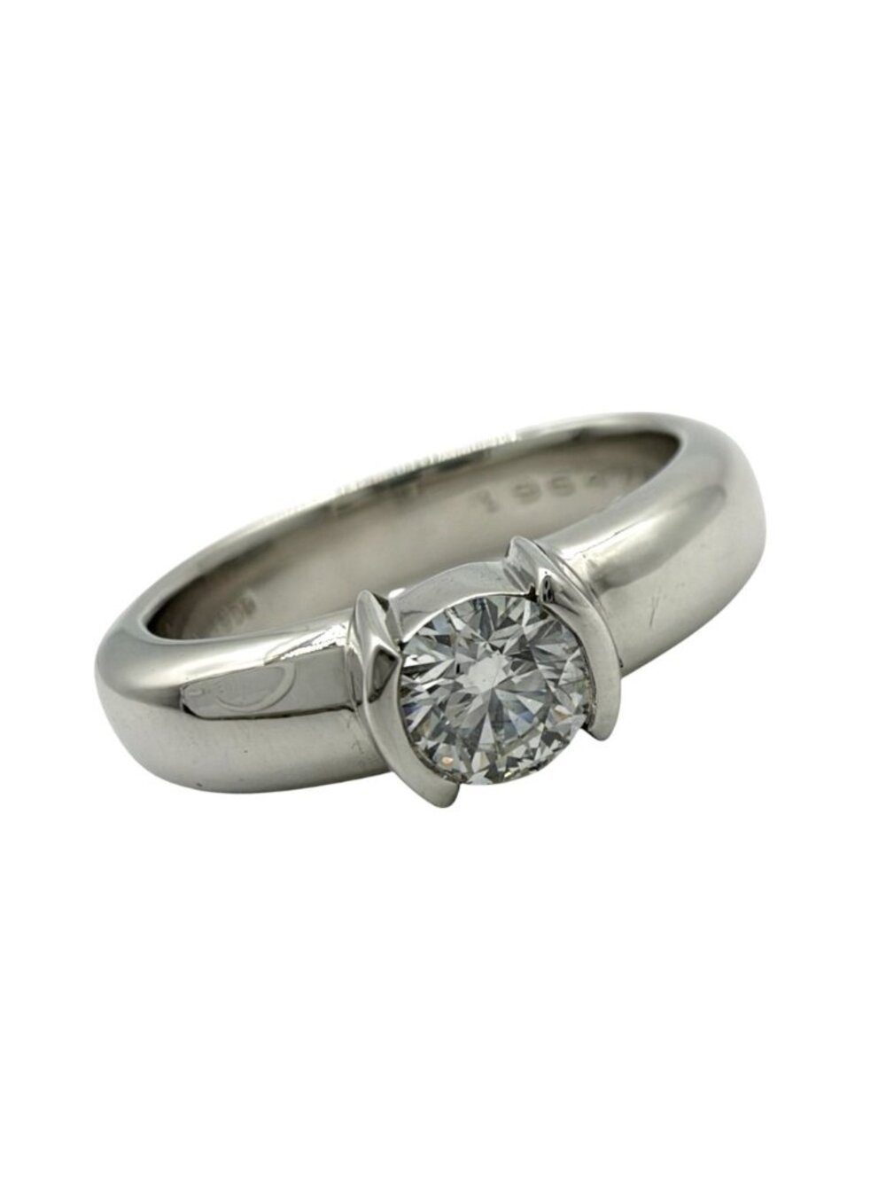 Tiffany & Co Ring Solitaire Dots Platinum Diamond